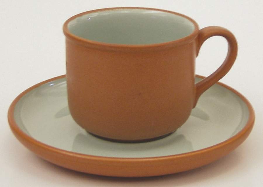 Sonora Aqua Flat Cup & Saucer Set by Corning Corelle-1