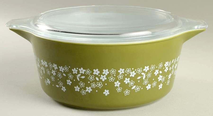 Crazy Daisy (Small Flowers) 2.5 Qt Round Covered Casserole by Pyrex-1