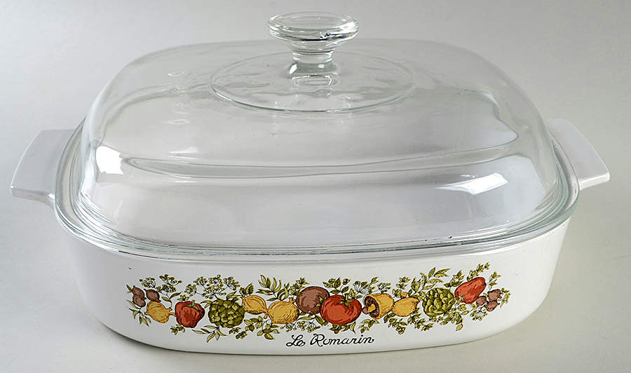 Spice of Life (Centura) 2.5 Quart Square Casserole with Lid by Corning Corelle-1