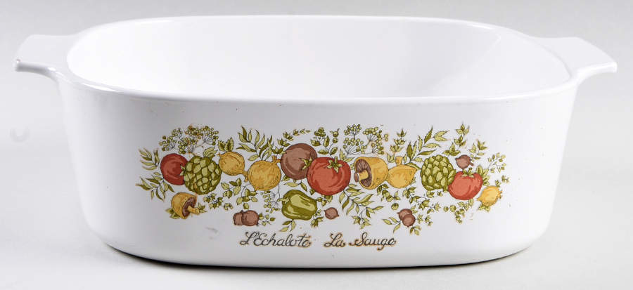 Spice of Life (Centura) 4 Quart Square Casserole No Lid by Corning Corelle-1