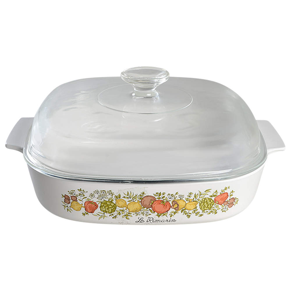 Spice of Life (Centura) 2.5 Quart Square Casserole with Lid by Corning Corelle-1