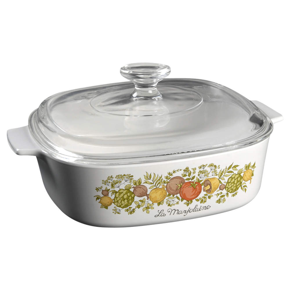 Spice of Life (Centura) 2 Quart Square Casserole with Lid by Corning Corelle-1