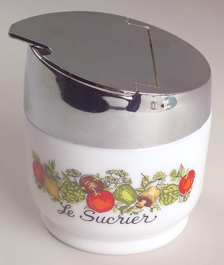 Spice of Life (Centura) Sugar Bowl & Lid by Corning Corelle-1