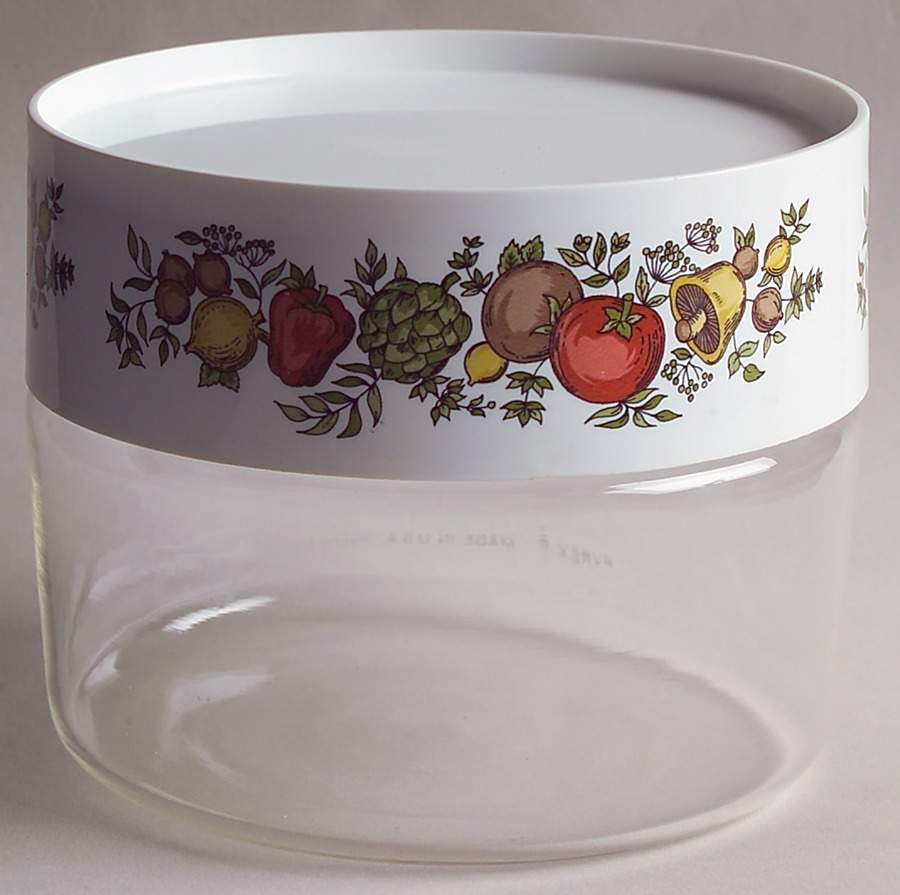 Spice of Life (Centura) 3" Glassware Storage Jar & Lid by Corning Corelle-1
