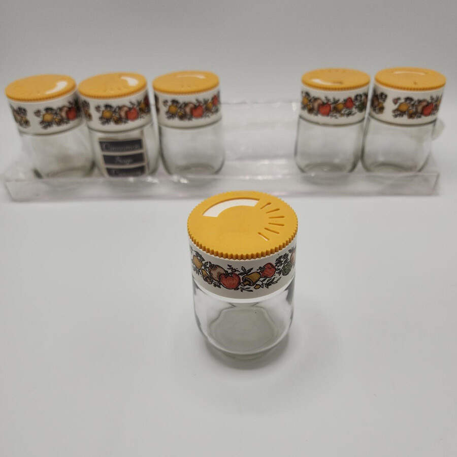 Spice of Life (Centura) 13 Piece Glassware Spice Jar Set by Corning Corelle-1