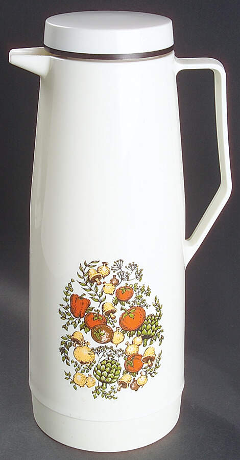 Spice of Life (Centura) Plastic Thermos/Carafe & Lid by Corning Corelle-1