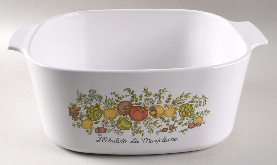 Spice of Life (Centura) 5 Quart Square Casserole No Lid by Corning Corelle-1