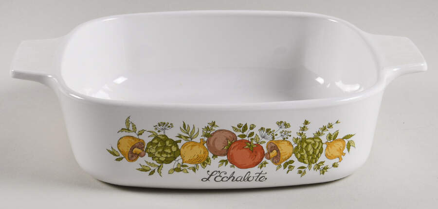 Spice of Life (Centura) 1 Quart Square Casserole No Lid by Corning Corelle-1