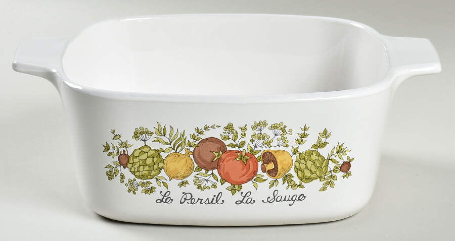 Spice of Life (Centura) 1.5 Quart Square Casserole No Lid by Corning Corelle-1