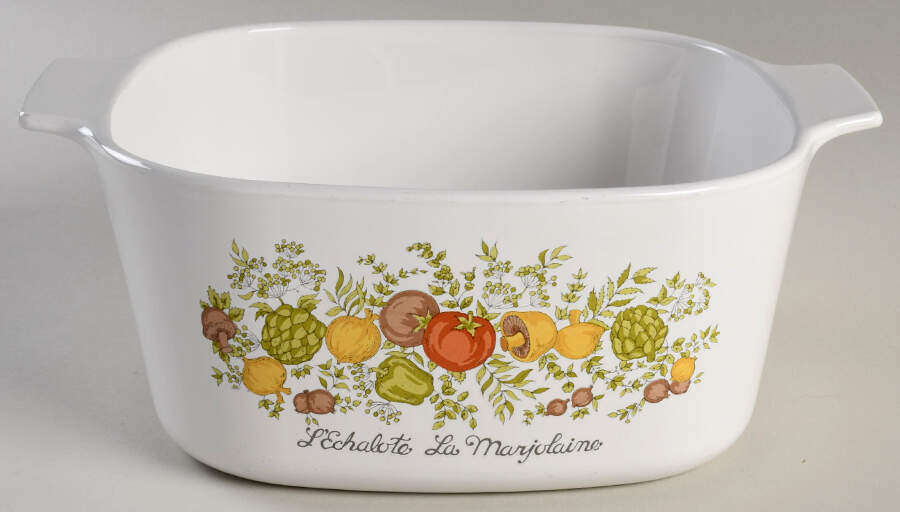 Spice of Life (Centura) 3 Quart Square Casserole No Lid by Corning Corelle-1