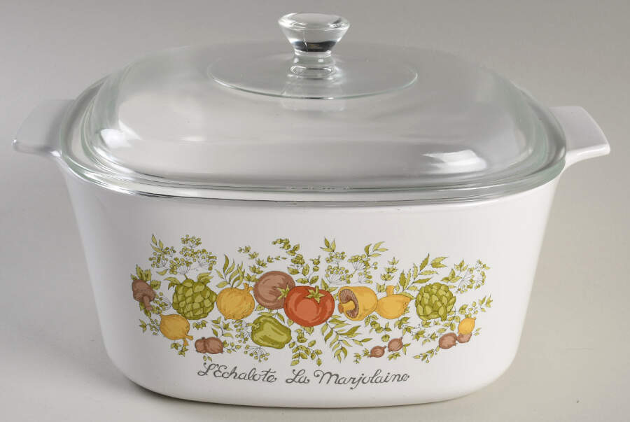 Spice of Life (Centura) 3 Quart Square Casserole with Lid by Corning Corelle-1
