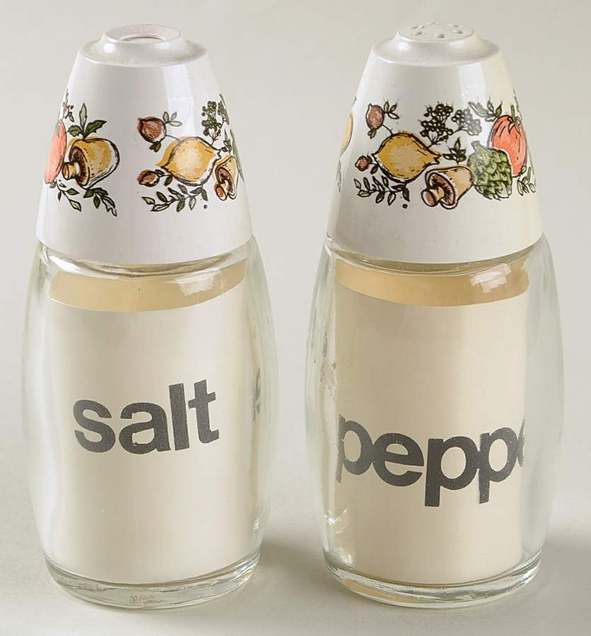 Spice of Life (Centura) Glassware Salt and Pepper Set by Corning Corelle-1