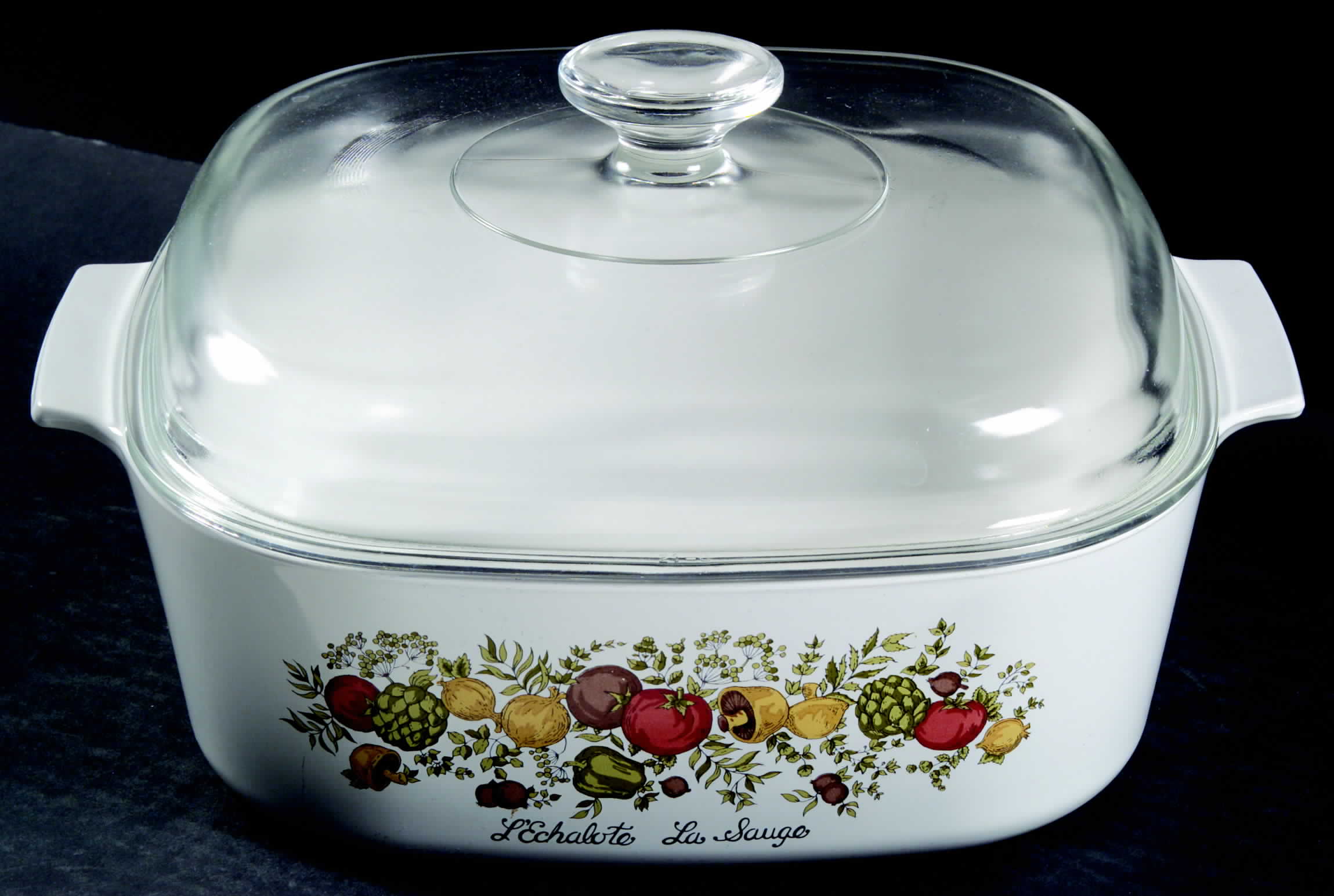 Spice of Life (Centura) 4 Quart Square Casserole with Lid by Corning Corelle-1