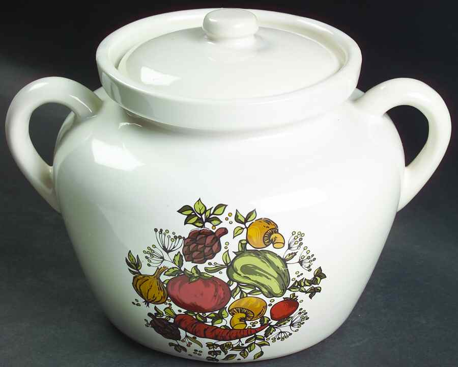 Spice of Life (Centura) Bean Pot & Lid by Corning Corelle-1