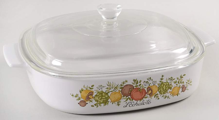 Spice of Life (Centura) 1.5 Quart Square Casserole with Lid by Corning Corelle-1