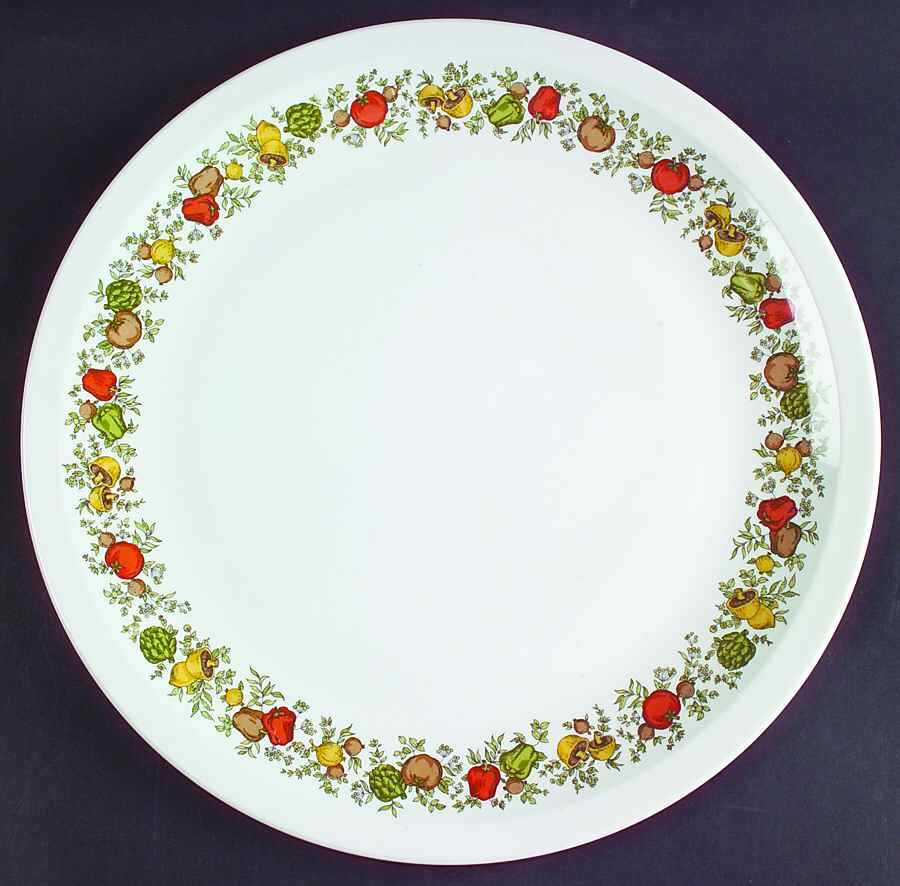 Spice of Life (Centura) 12" Chop Plate (Round Platter) by Corning Corelle-1