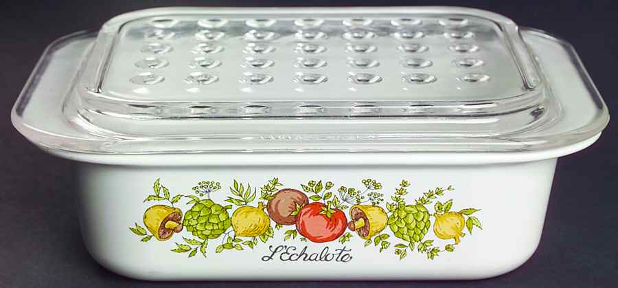 Spice of Life (Centura) Fast Food Dish & Cover by Corning Corelle-1
