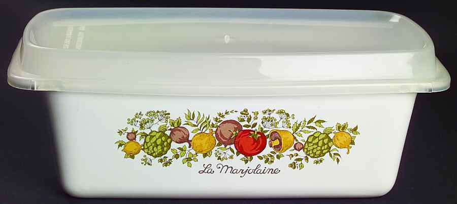 Spice of Life (Centura) Loaf Pan & Plastic Lid by Corning Corelle-1