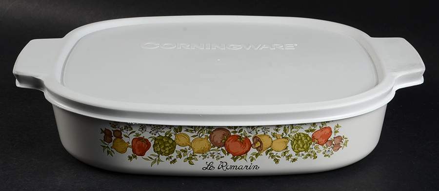 Spice of Life (Centura) 2.5 Quart Square Casserole with Lid by Corning Corelle-1