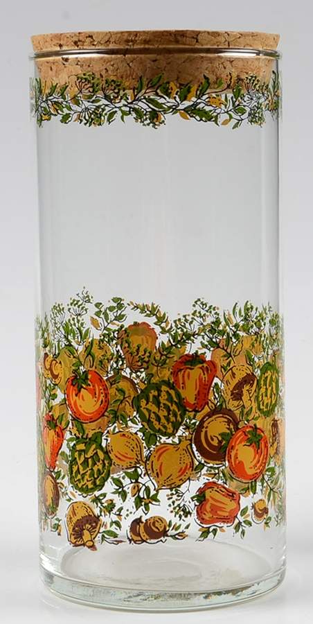 Spice of Life (Centura) 7" Glassware Storage Jar & Lid by Corning Corelle-1
