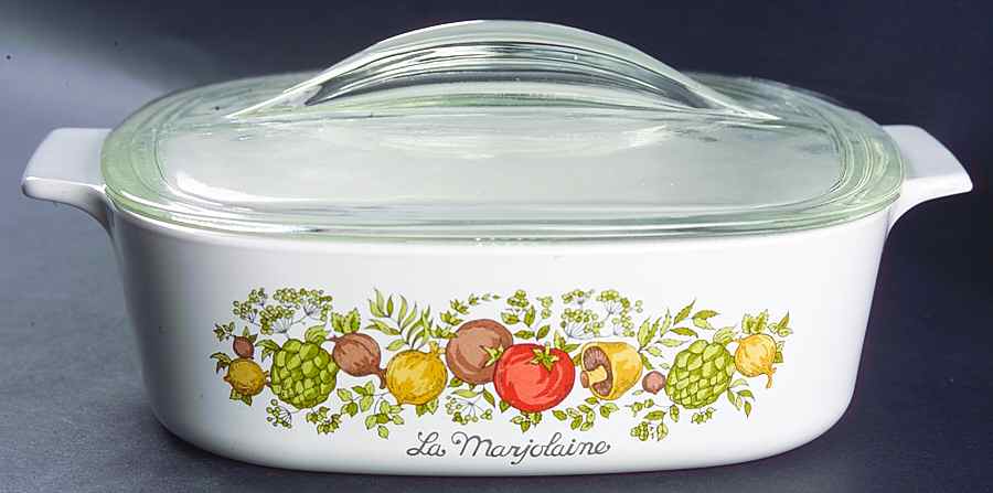 Spice of Life (Centura) 2 Quart Square Casserole with Lid by Corning Corelle-1