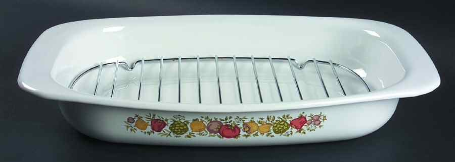 Spice of Life (Centura) 15" Rectangular Roaster with Rack by Corning Corelle-1