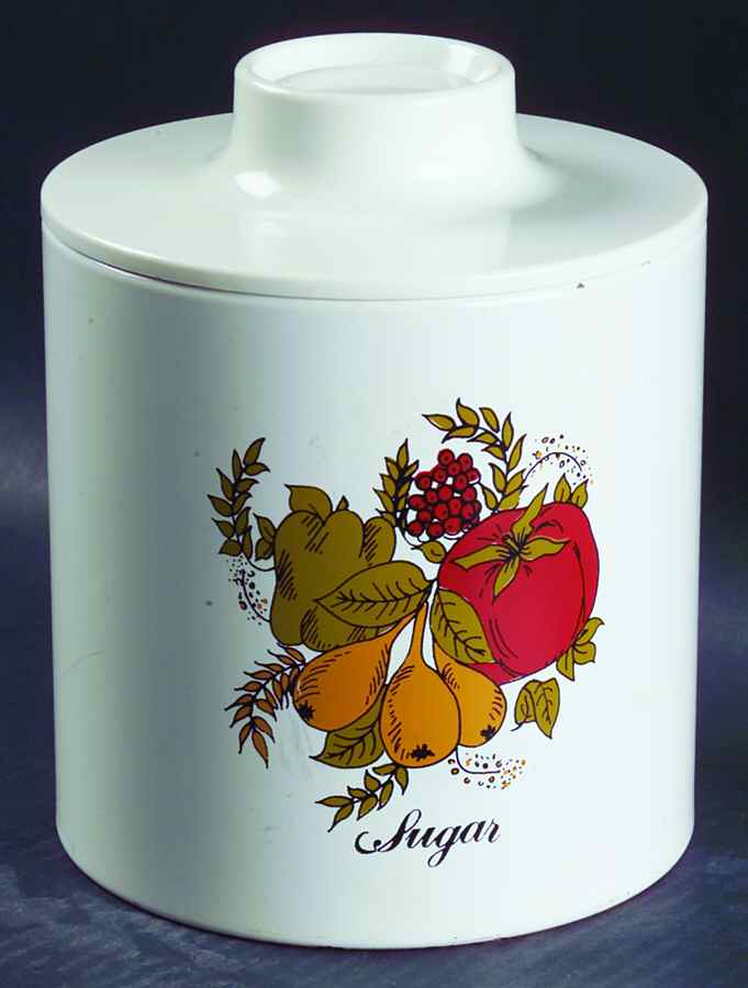 Spice of Life (Centura) Metal Sugar Canister & Lid by Corning Corelle-1
