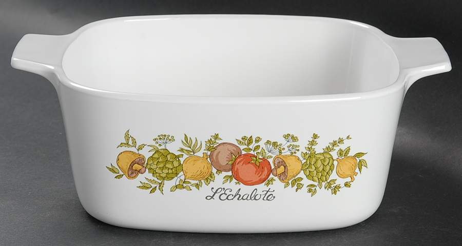 Spice of Life (Centura) 1.5 Quart Square Casserole No Lid by Corning Corelle-1