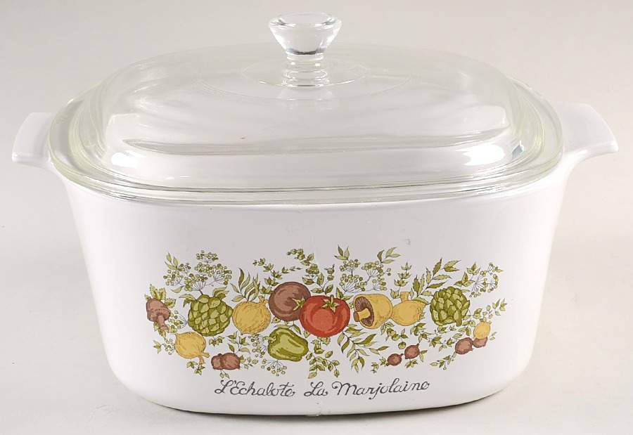Spice of Life (Centura) 2.5 Quart Square Casserole with Lid by Corning Corelle-1