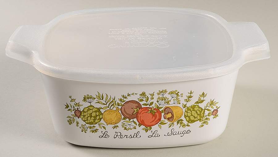 Spice of Life (Centura) 1.5 Quart Square Casserole with Lid by Corning Corelle-1