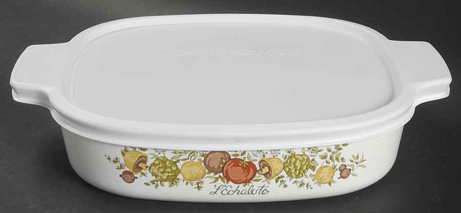 Spice of Life (Centura) 1.5 Quart Square Casserole with Lid by Corning Corelle-1