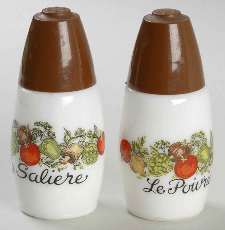 Spice of Life (Centura) Salt & Pepper Set W/Lids by Corning Corelle-1