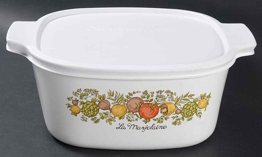 Spice of Life (Centura) 3 Quart Square Casserole with Lid by Corning Corelle-1