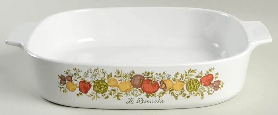Spice of Life (Centura) 2 Quart Square Casserole No Lid by Corning Corelle-1
