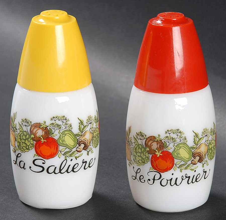 Spice of Life (Centura) Salt & Pepper Set with Lids by Corning Corelle-1