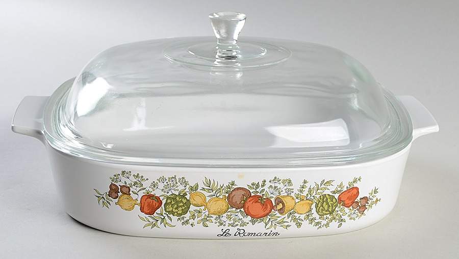 Spice of Life (Centura) 2.5 Quart Square Casserole with Lid by Corning Corelle-1