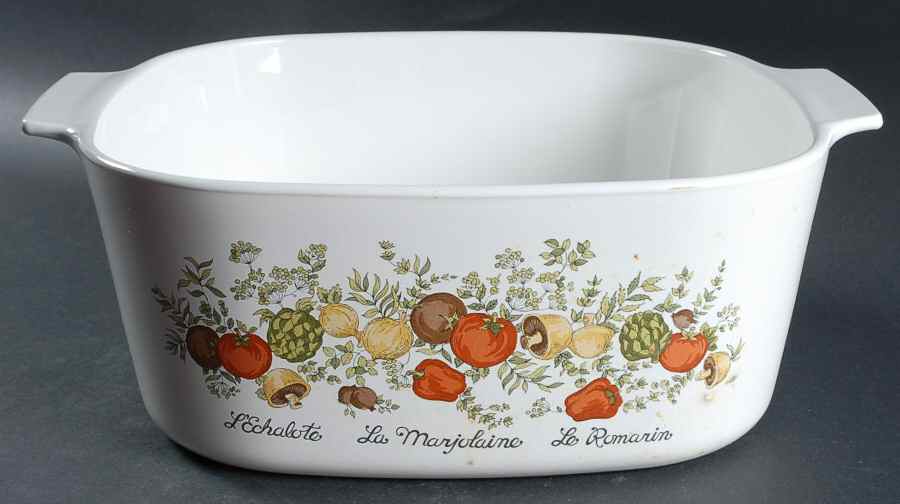 Spice of Life (Centura) 5 Quart Square Casserole No Lid by Corning Corelle-1