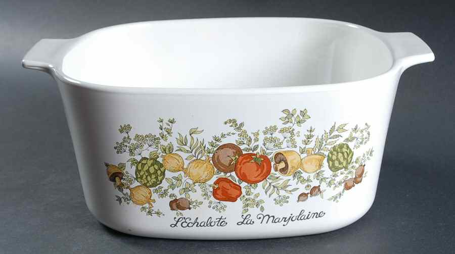 Spice of Life (Centura) 3 Quart Square Casserole No Lid by Corning Corelle-1
