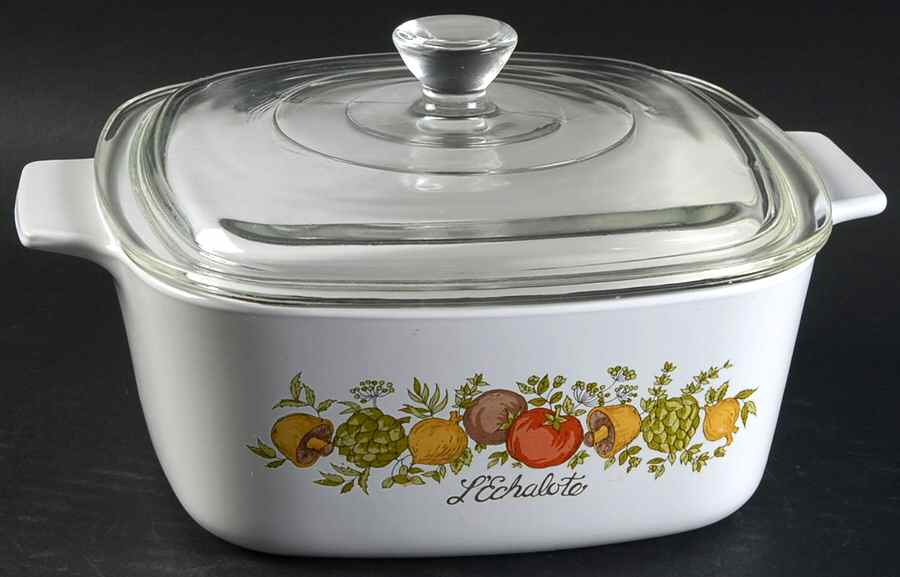 Spice of Life (Centura) 1.5 Quart Square Casserole with Lid by Corning Corelle-1