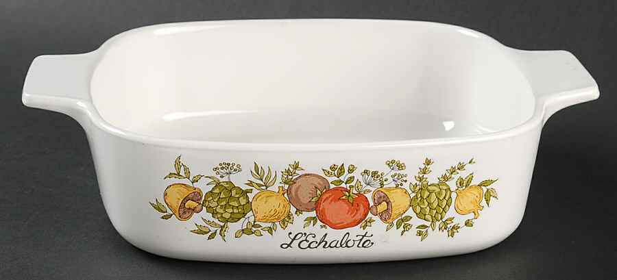 Spice of Life (Centura) 1 Quart Square Casserole No Lid by Corning Corelle-1