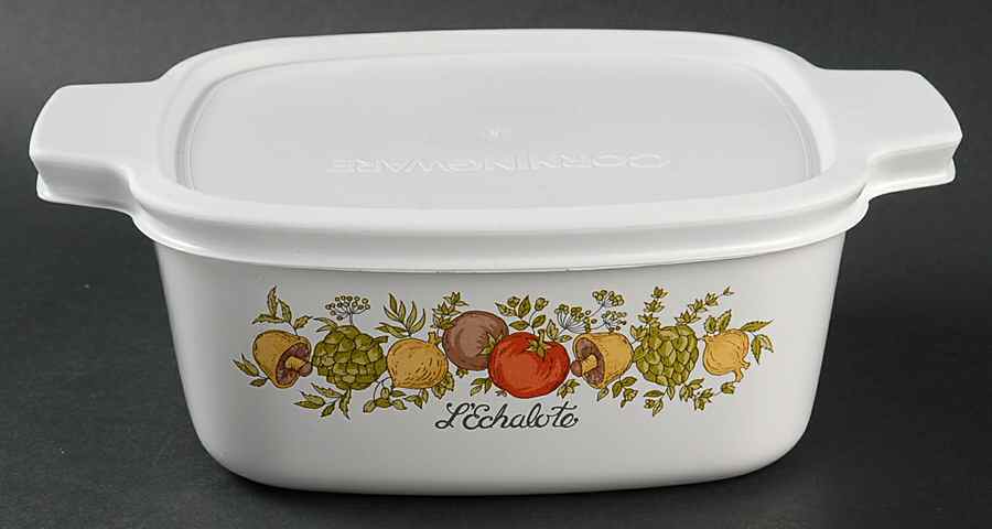Spice of Life (Centura) 1.5 Quart Square Casserole with Lid by Corning Corelle-1