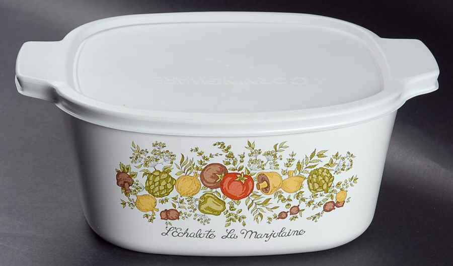 Spice of Life (Centura) 3 Quart Square Casserole with Lid by Corning Corelle-1