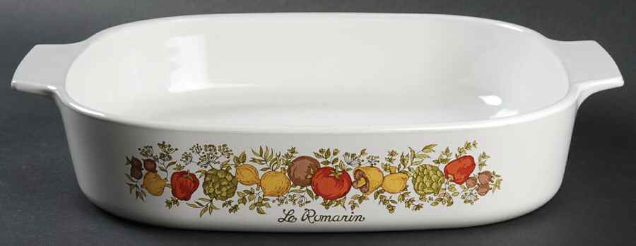 Spice of Life (Centura) 2.5 Quart Square Casserole No Lid by Corning Corelle-1