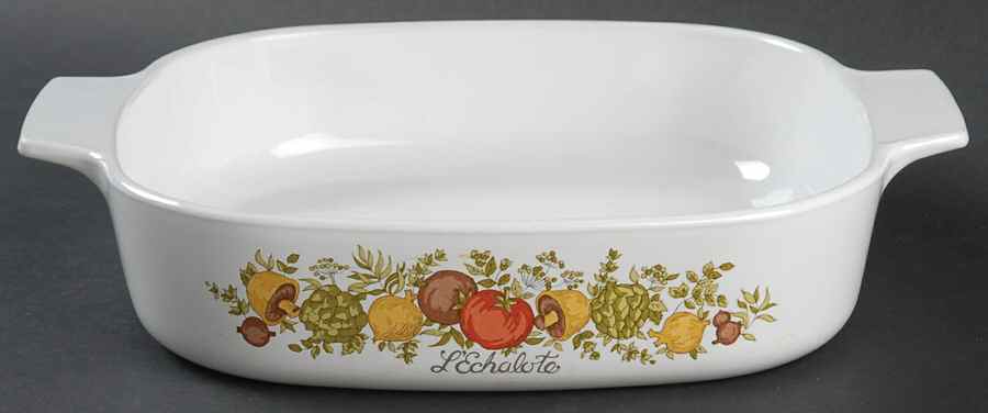 Spice of Life (Centura) 2 Quart Square Casserole No Lid by Corning Corelle-1