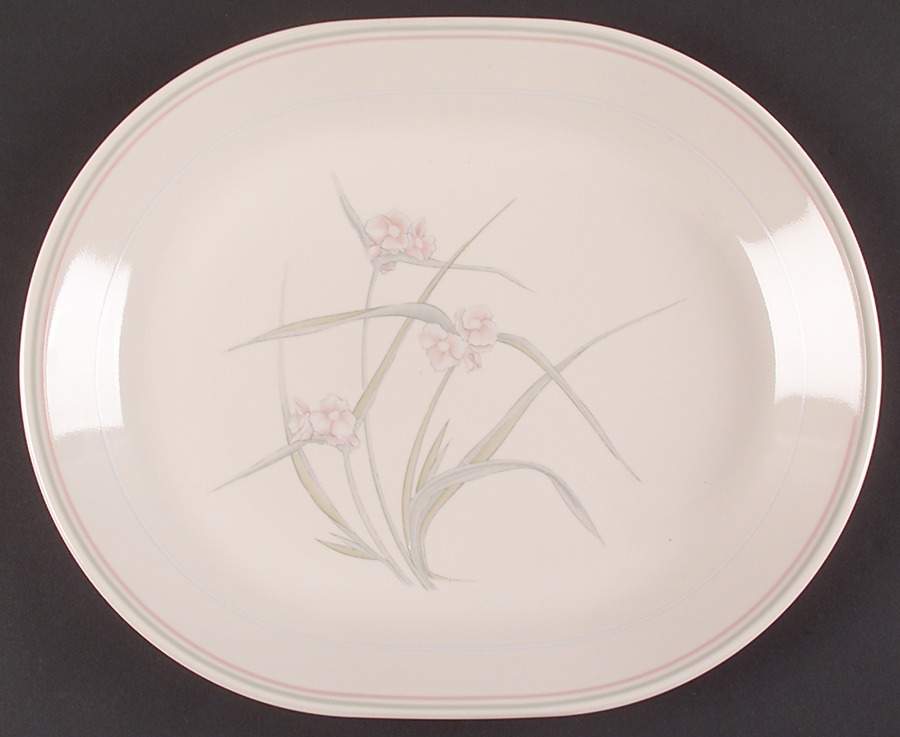 Spring Pond (Corelle) 12" Oval Serving Platter by Corning Corelle-1