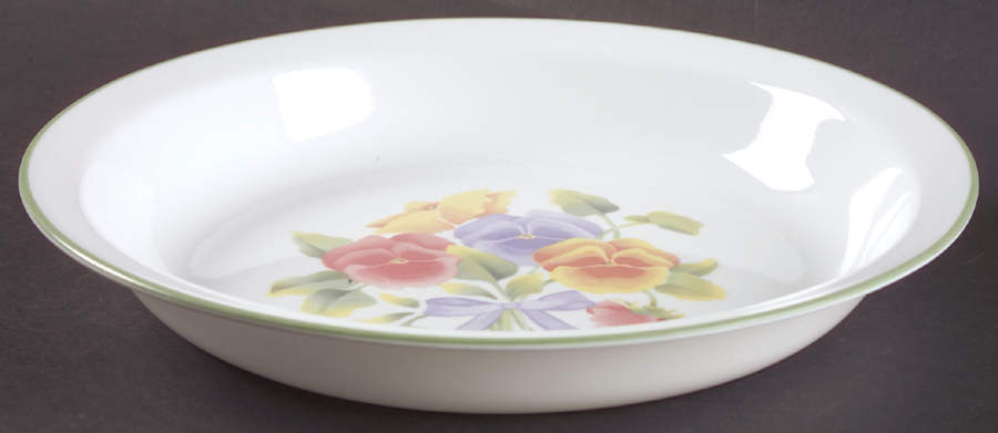 Summer Blush (Corelle) Pie Serving Plate by Corning Corelle-1
