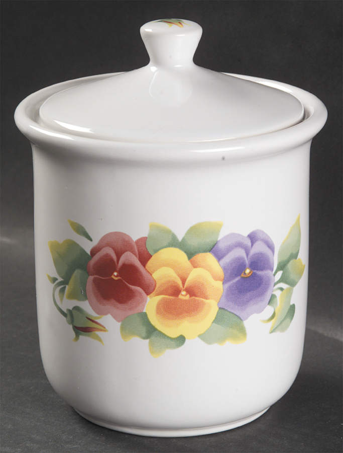Summer Blush (Corelle) Small Canister & Lid by Corning Corelle-1