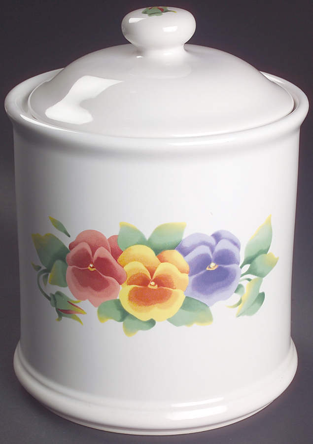 Summer Blush (Corelle) Extra Large Canister & Lid by Corning Corelle-1