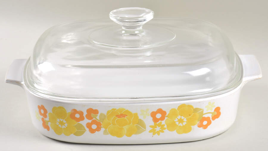 Summerhill 2.5 Quart Square Casserole with Lid by Corning Corelle-1