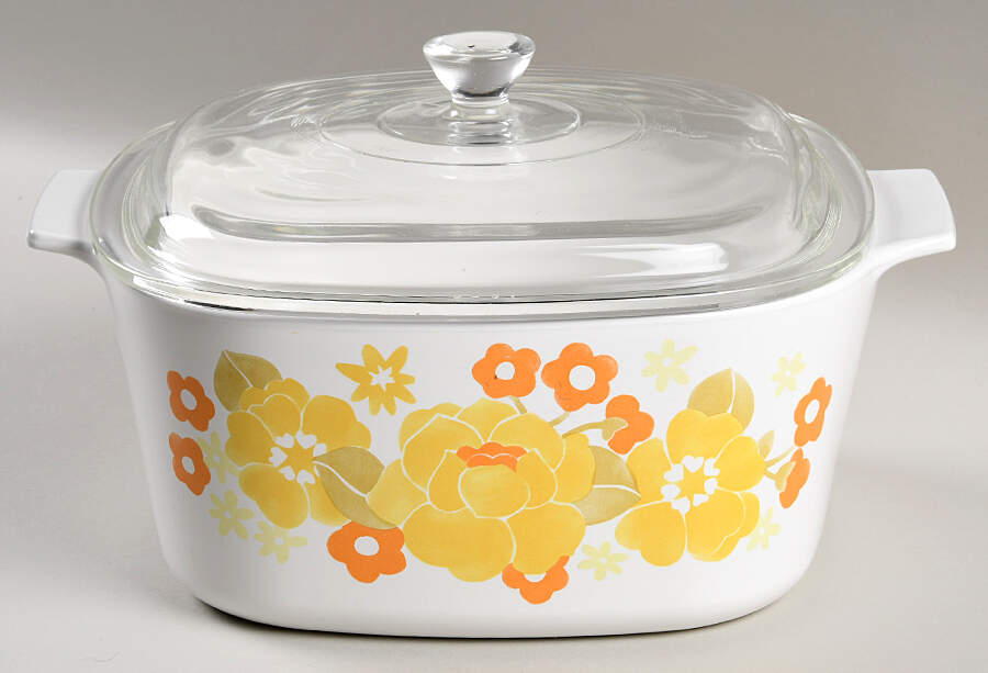 Summerhill 2.5 Quart Square Casserole with Lid by Corning Corelle-1